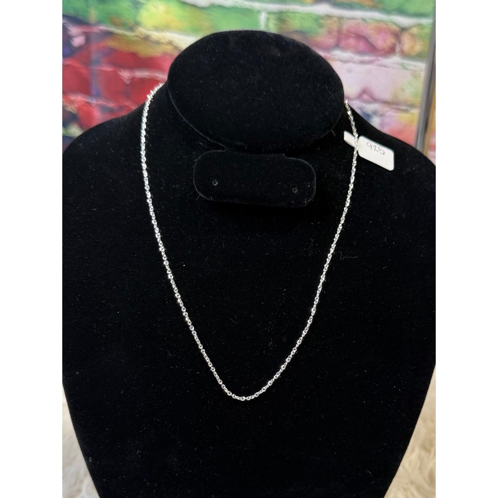 925 Sterling Silver Cable Chain Necklace Minimalist Delicate Link Jewelry